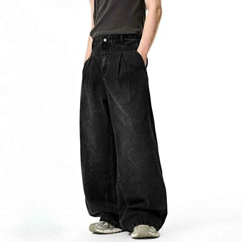 Quality Gradient Oversized Cozy Washed Jeans