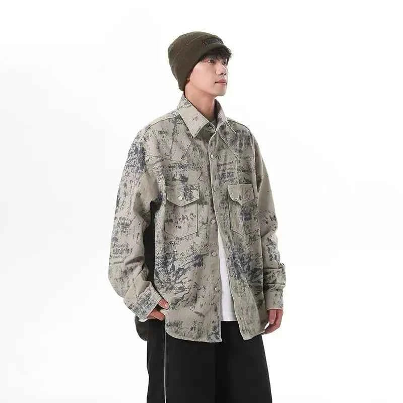 Zenith American High Street Tie Dye Denim Jacket