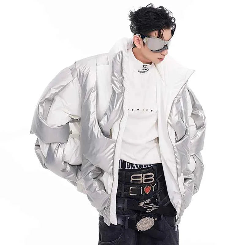 Thick Asymmetric Windproof Jacket