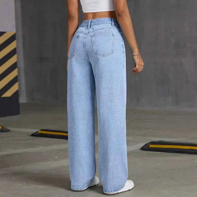 Y2K Butterfly Diamond Straight Leg Jeans