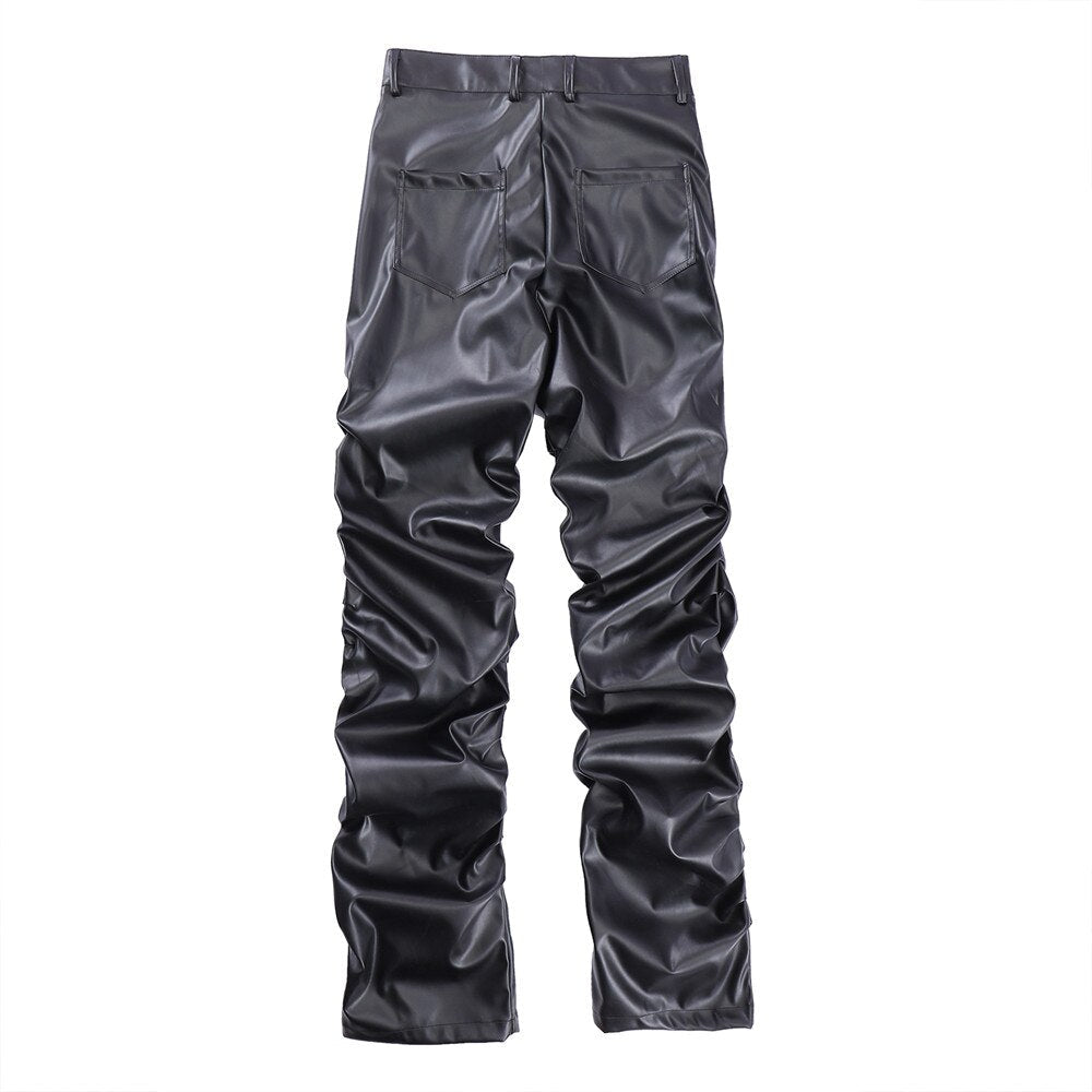 AV1 Black Leather Pants