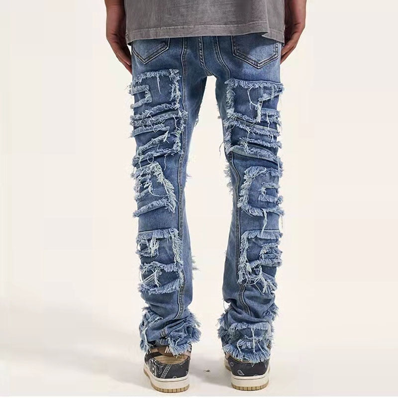 Zodiac Sea Distressed Stacked Denim