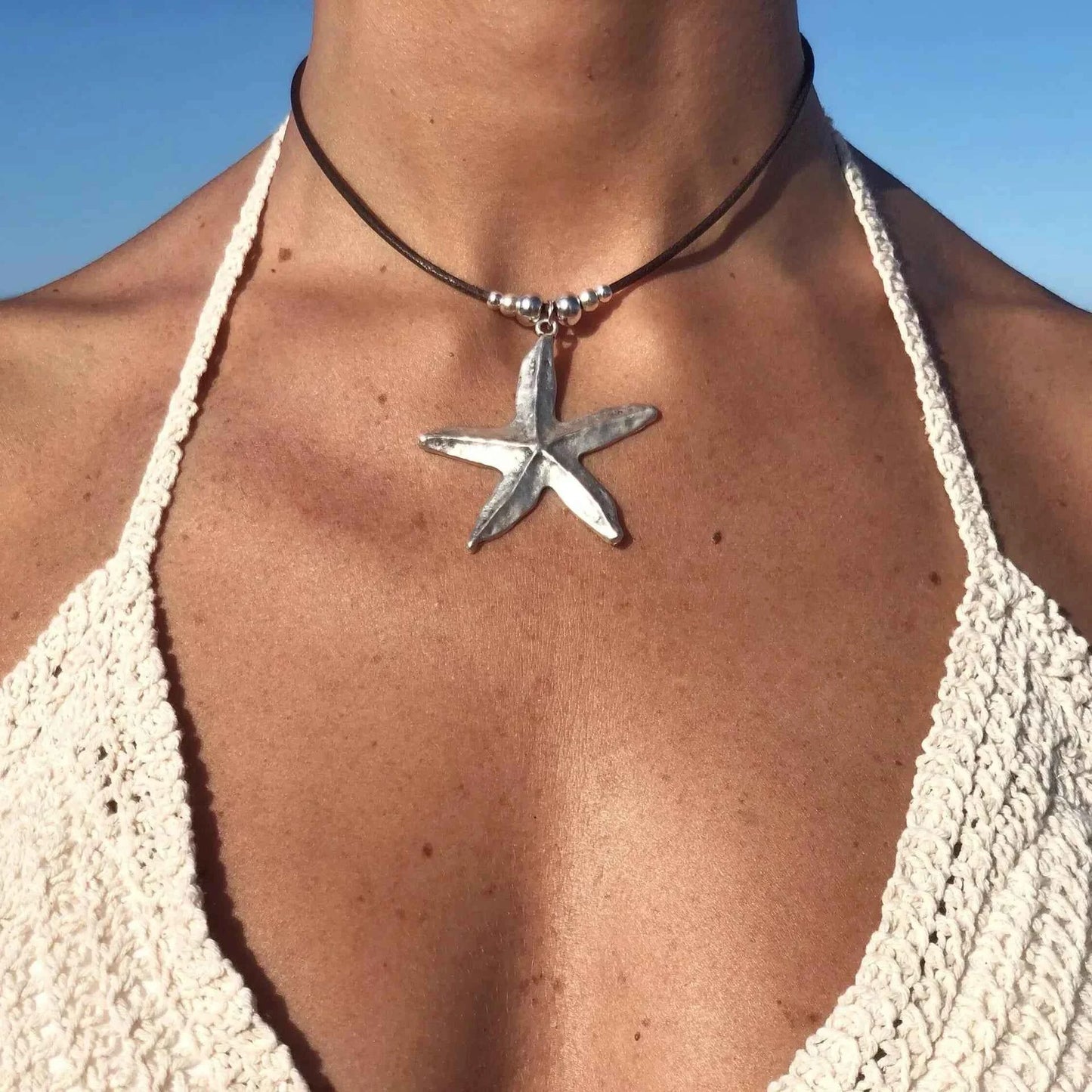Exaggerated Bohemian Crescent Alloy Pendant Necklaces