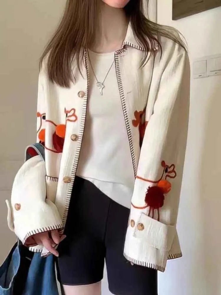 Women Elegant Mori Girl Style Jacket