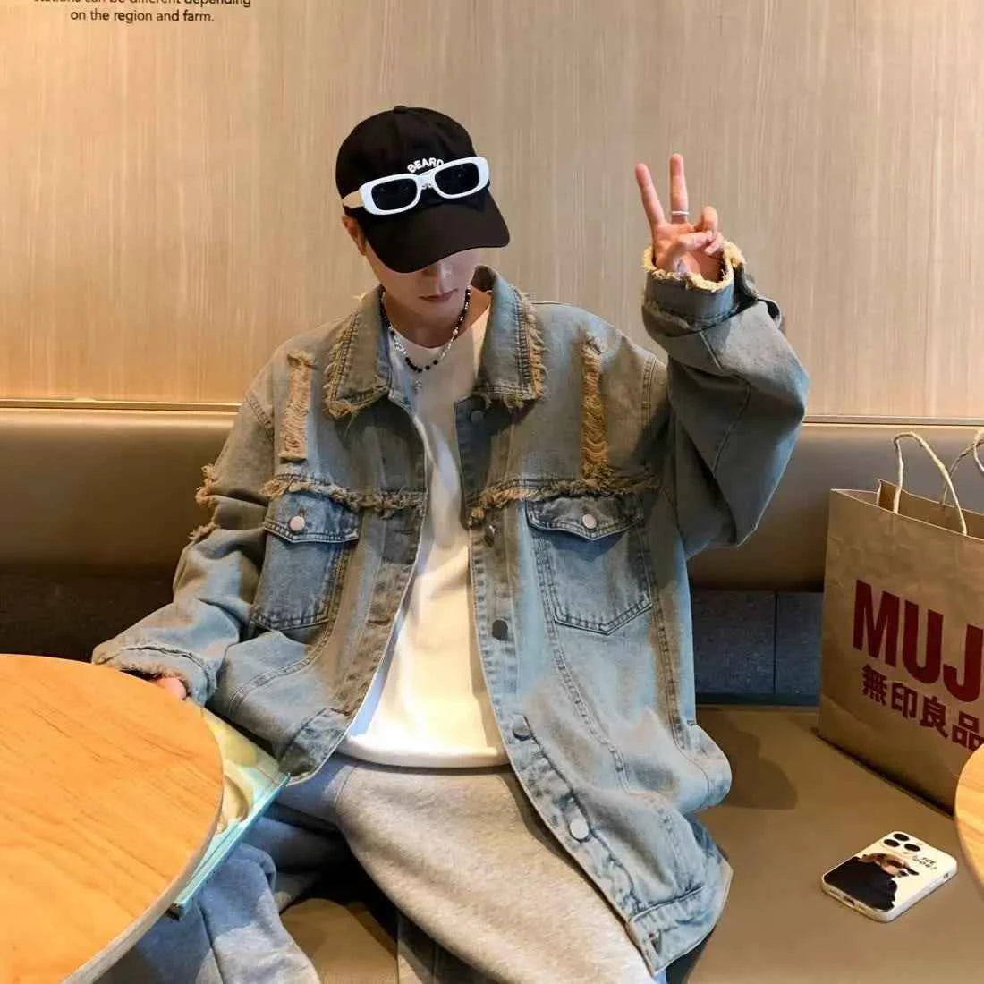 American Men's Casual Comfort Retro Denim Jacket