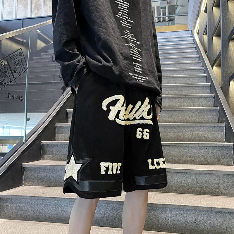 Number 66 Knee Length Shorts