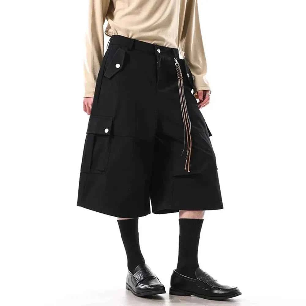 Retro American Cotton Workwear Cargo Jorts