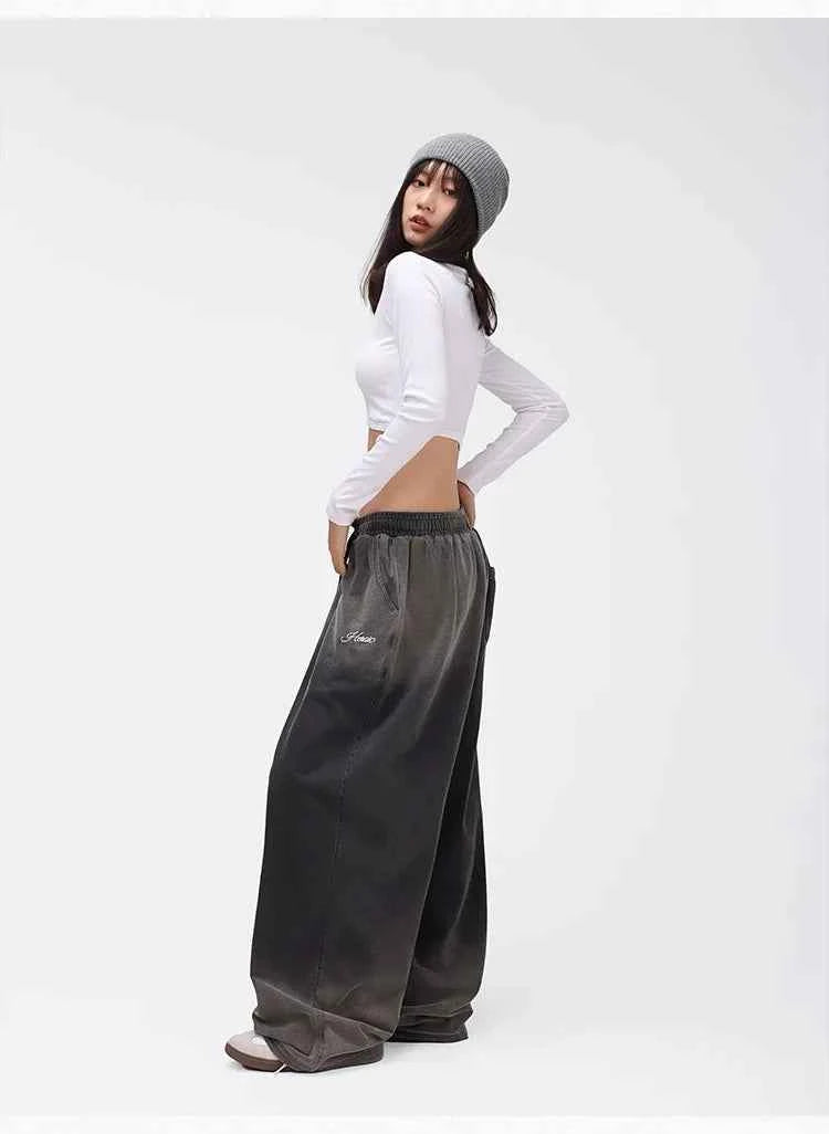 Oversized Gradient Wash Hip Hop Pants