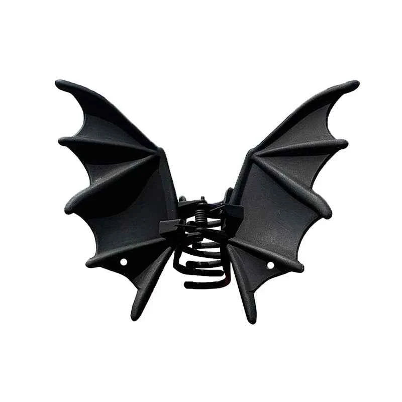 Black Metal Bat Halloween Hair Clips