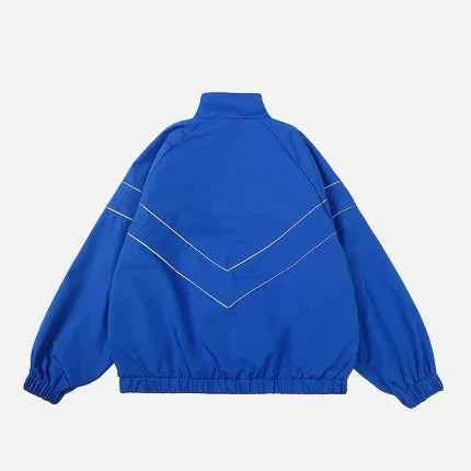 High End American Preppy Windbreaker Jacket