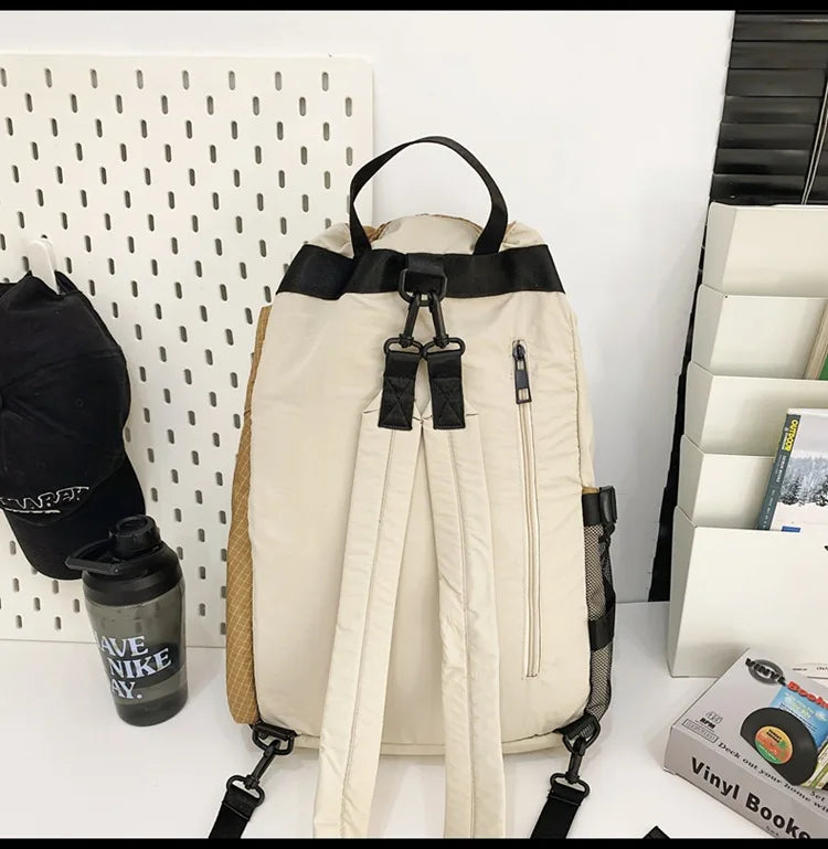 Two Tone Drawstring Backpack