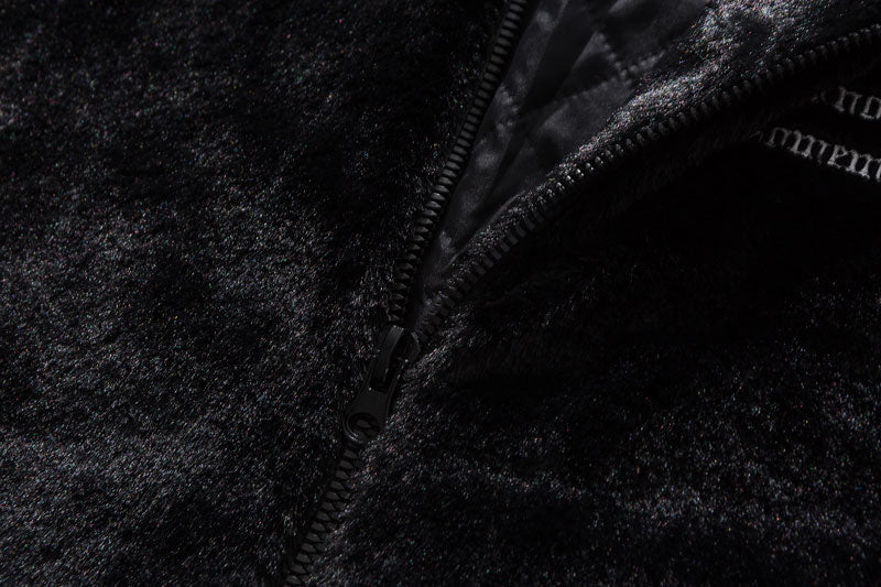Streetwear Outerwear | Gothic Fleece Jacket