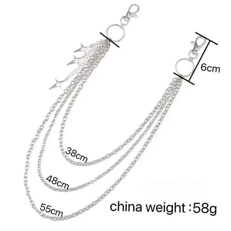Punk Metal Waist Jeans Chain