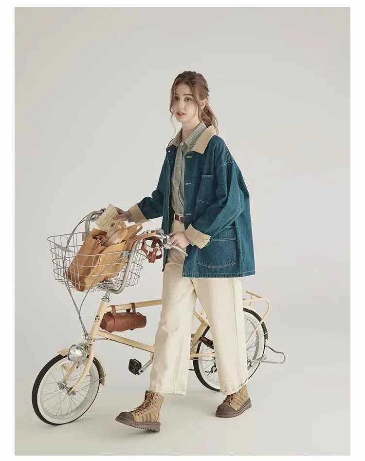 High End American Style Retro Denim Jacket