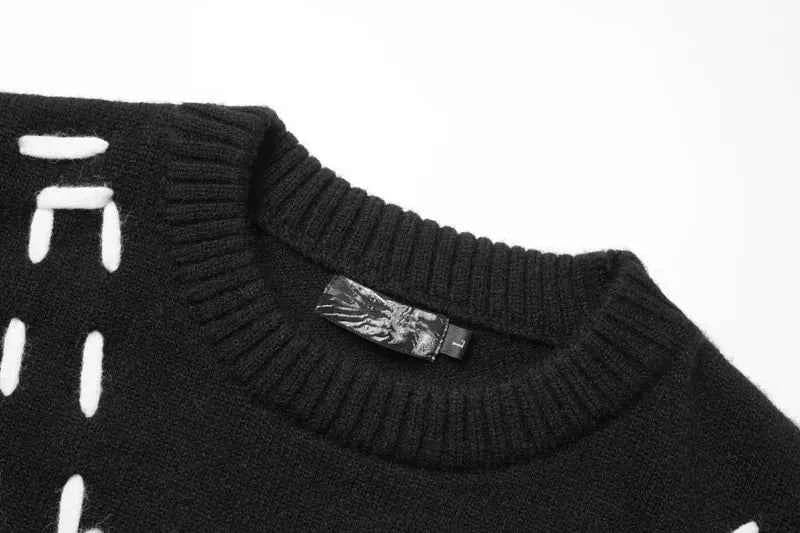 Women Streetwear Oversized Knitted Hip Hop Sweater
