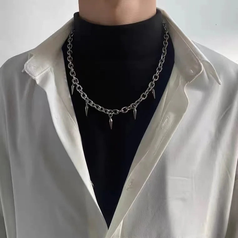 Point SA2 Steel Pendant Necklace