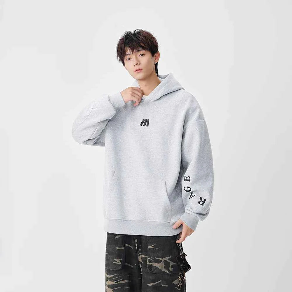 Warm Embroidered Hip Hop Logo Hoodie