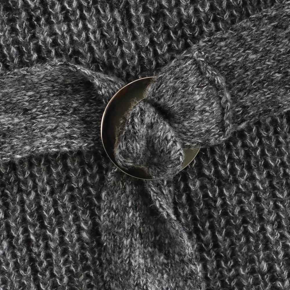 Casual Solid Knitting Slash Neck Sweater