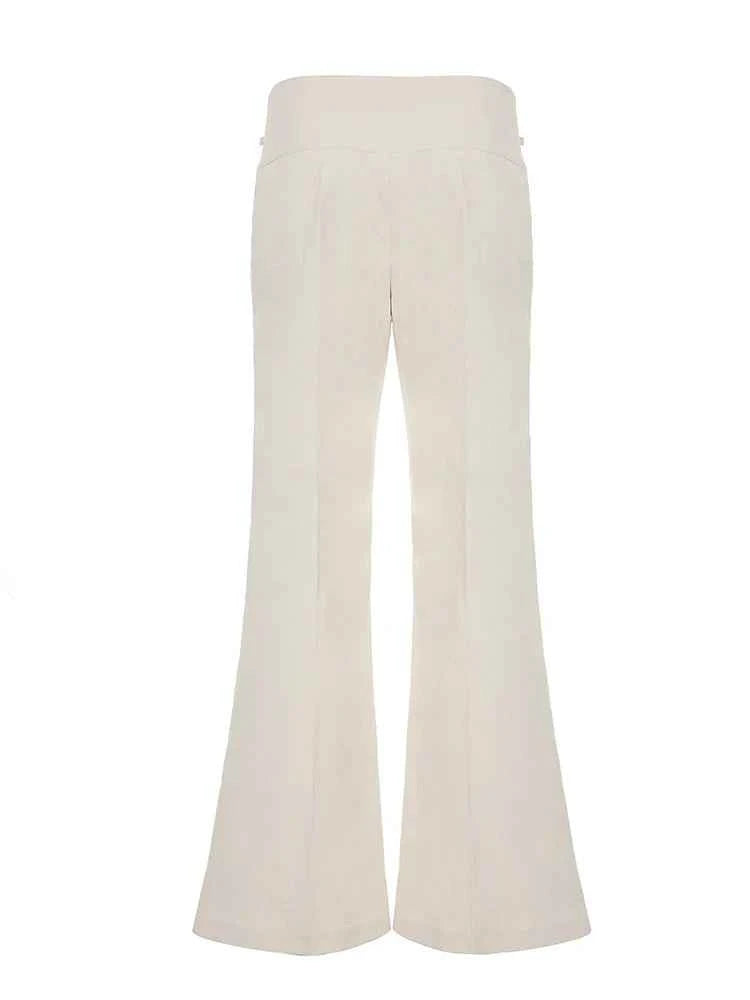 Vintage Button-Up Loose Casual Pants