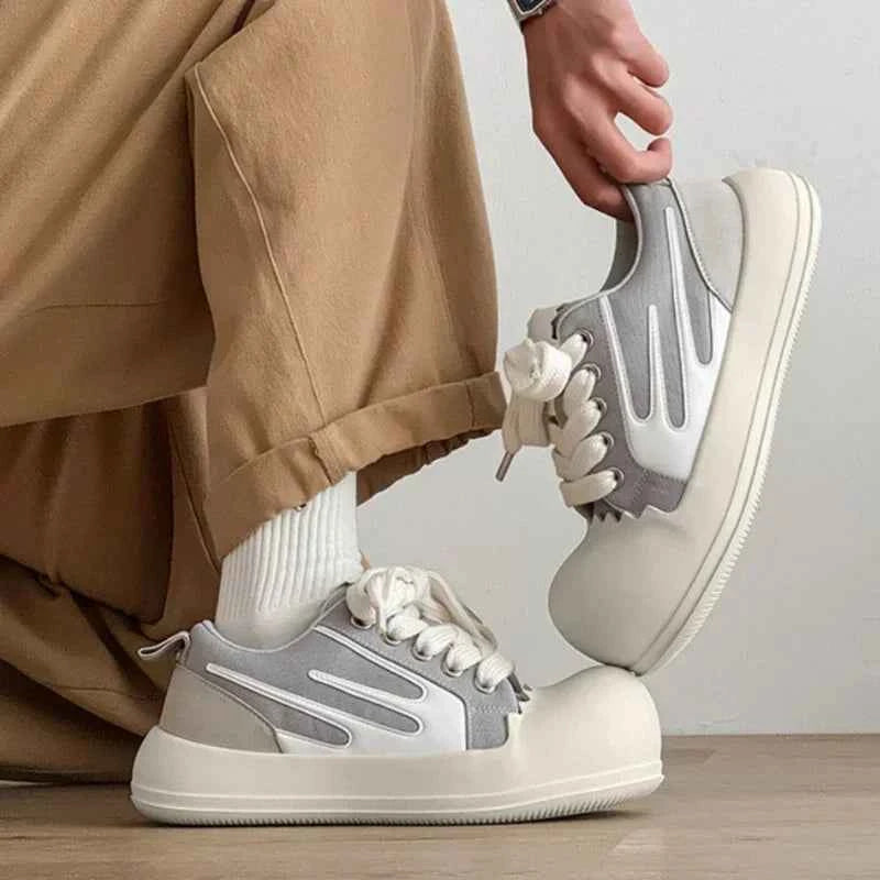 Chunky Heel Mixed Color Sneaker