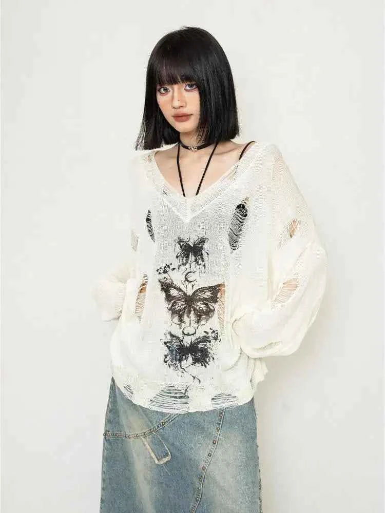 Cozy Hollow Knit Long Sleeve Sweater