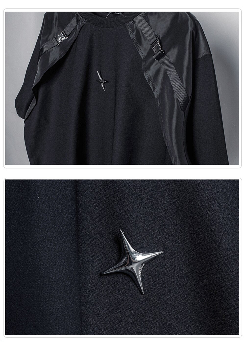 B1 Shoulder Buckle Strap T-Shirt