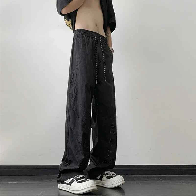 Vintage Streetwear Casual Breathable Mesh Cargo Pants