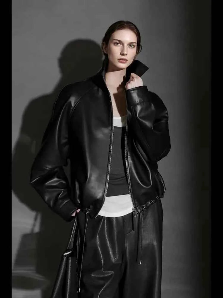 Women Luxury PU Leather Jacket