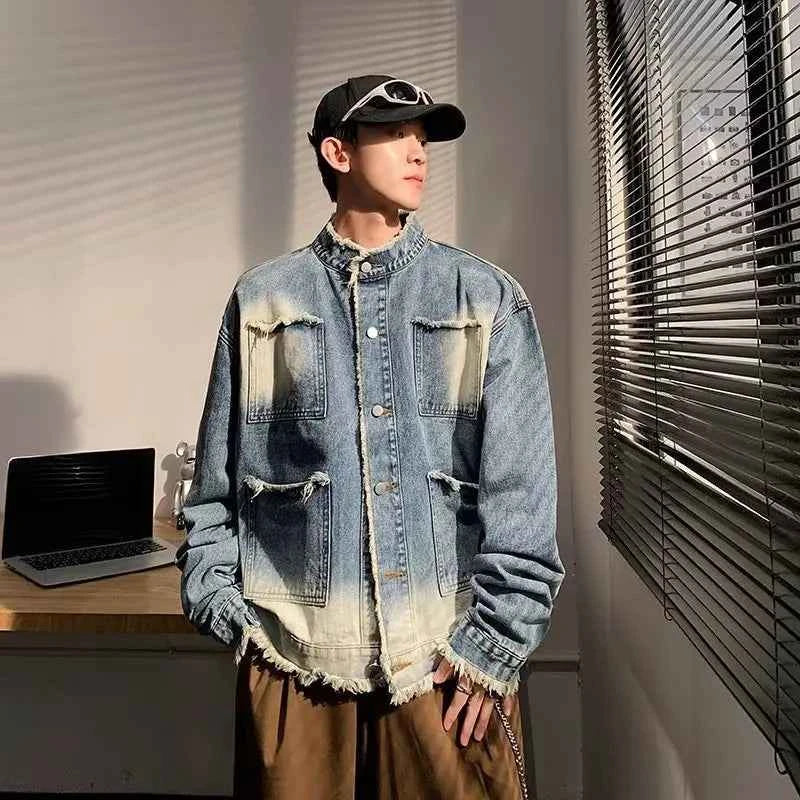 American Style Vintage Retro Cowboy Denim Jacket