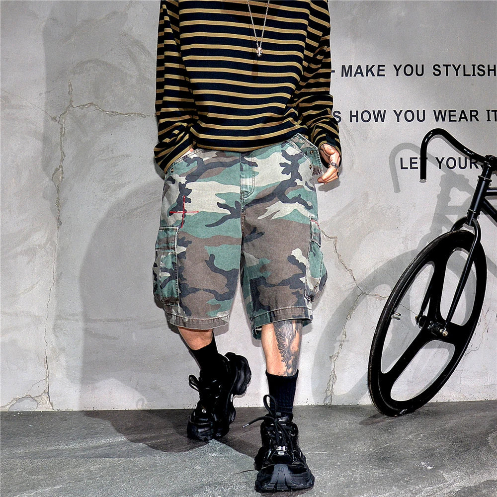 Tactical Camouflage Knee Length Shorts