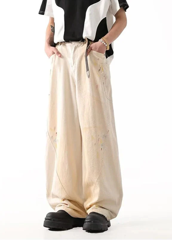 Flattering High Waist Baggy Casual American Style Jeans - Luxuryurbanwear