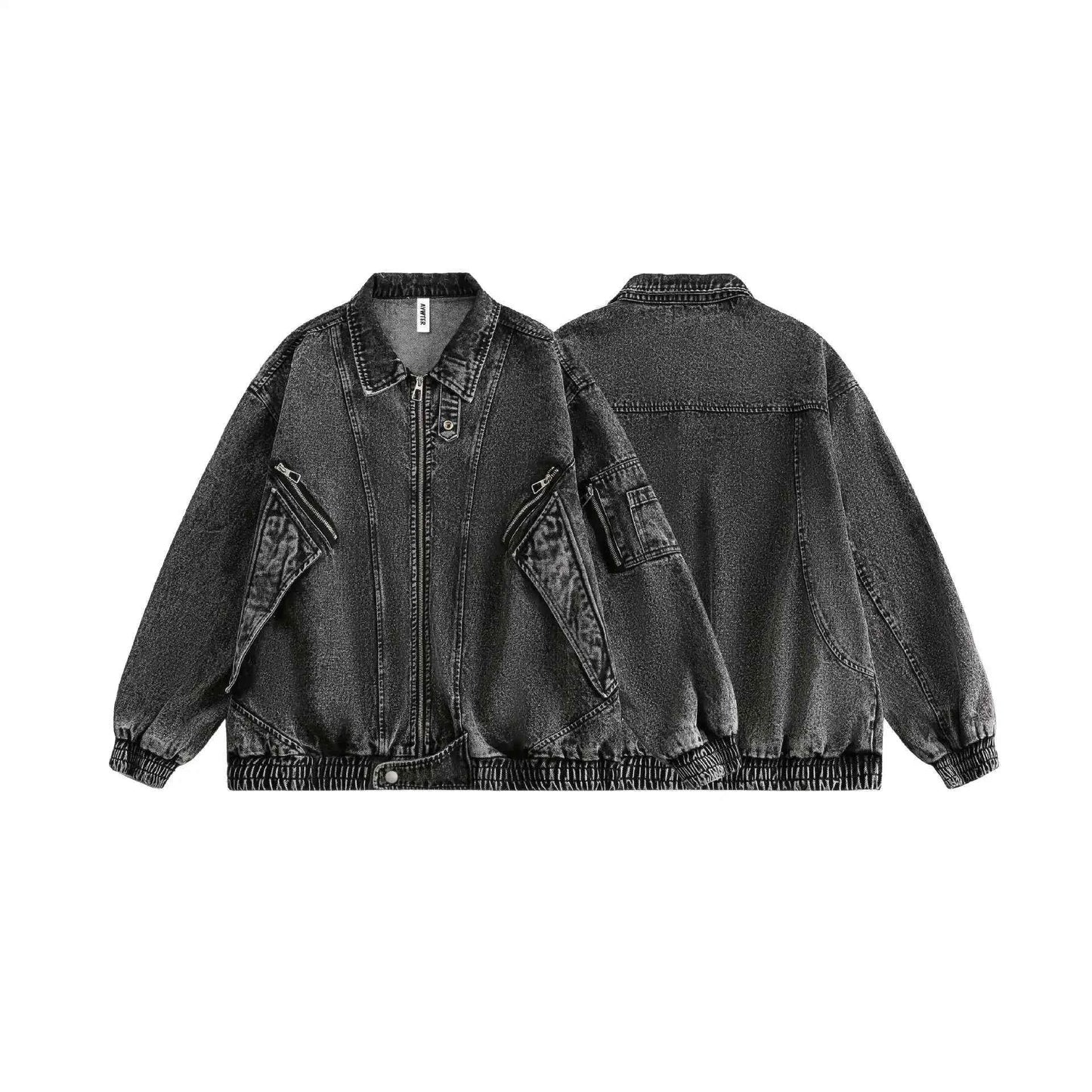 Versatile Streetwear Oversized Hip Hop Denim Jacket