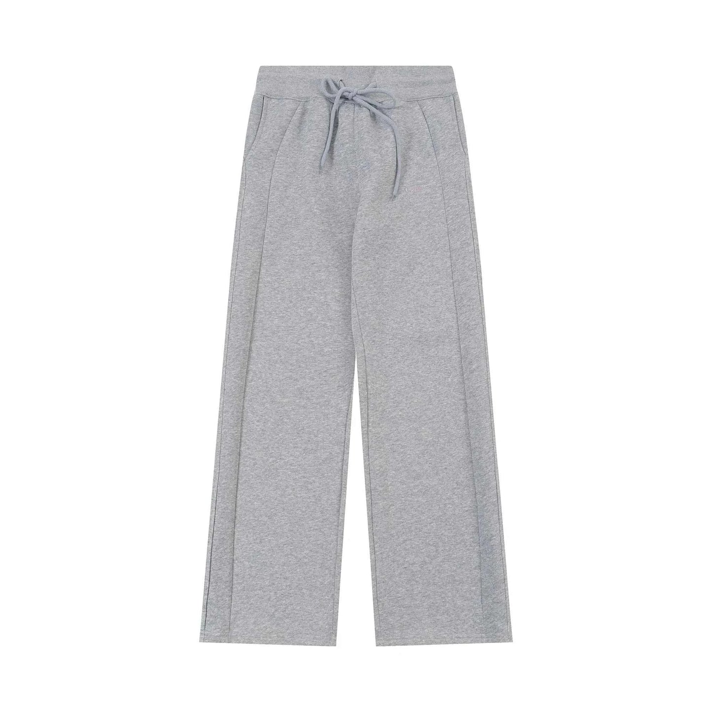 Gray Baggy Drawstring Casual Sweatpants