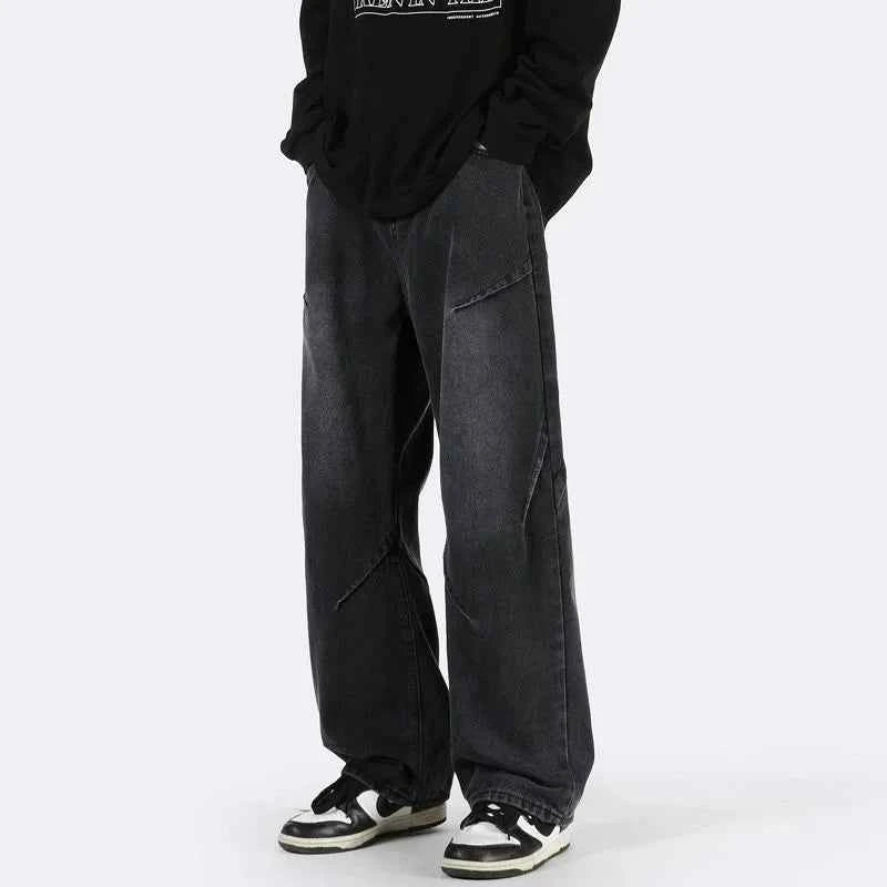 Korean Style High Street Wide Leg Jeans