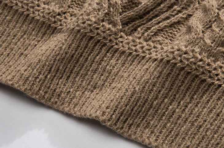 Y2K Cozy Printed Round Neck Knit Sweater