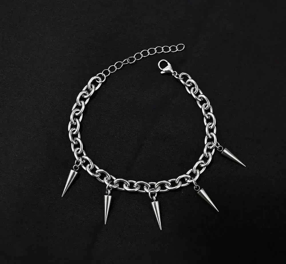 Rivet Titanium Steel Cone Pendant T-Shirt