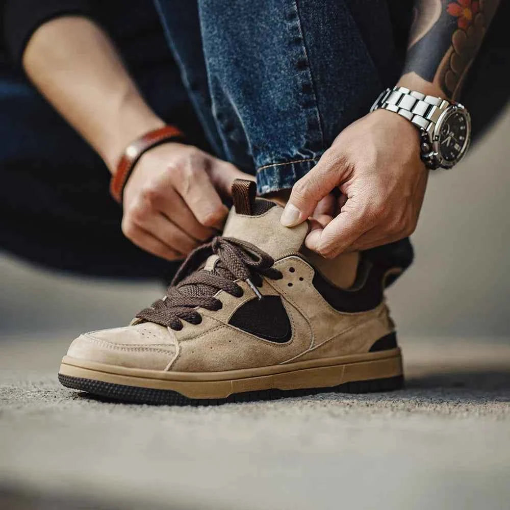 Breathable Color Block Chunky Sole Sneakers