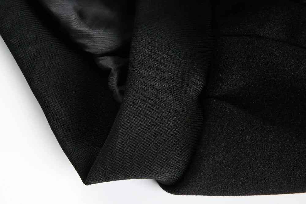 Spliced Retro PU Leather Baseball Varsity Jacket