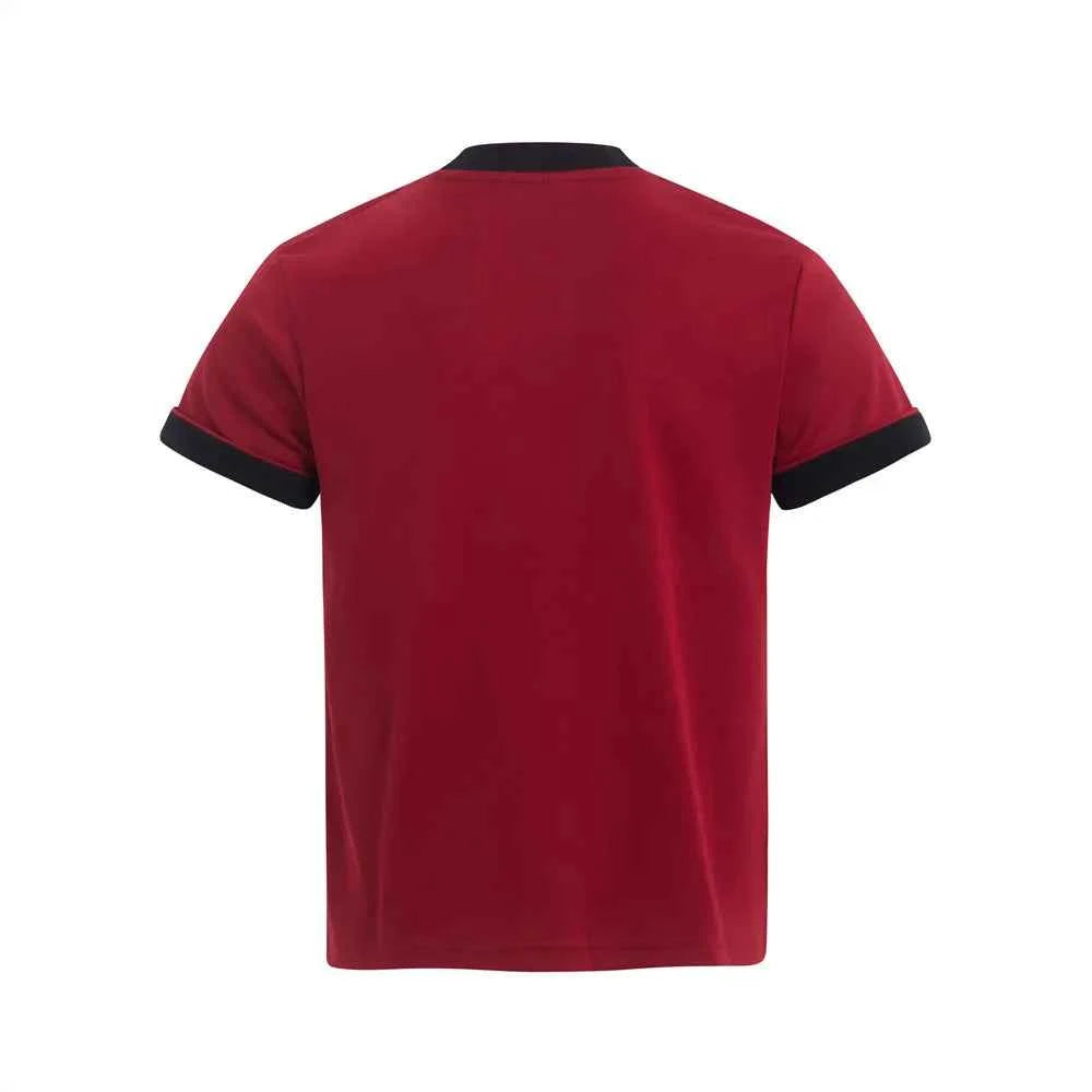 Retro Contrast Paneled Print Crew T-Shirt