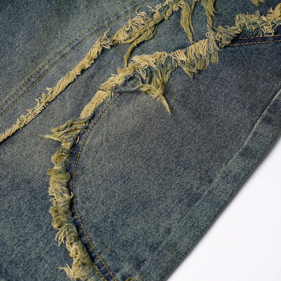 Vintage Loose Distressed Denim Shorts