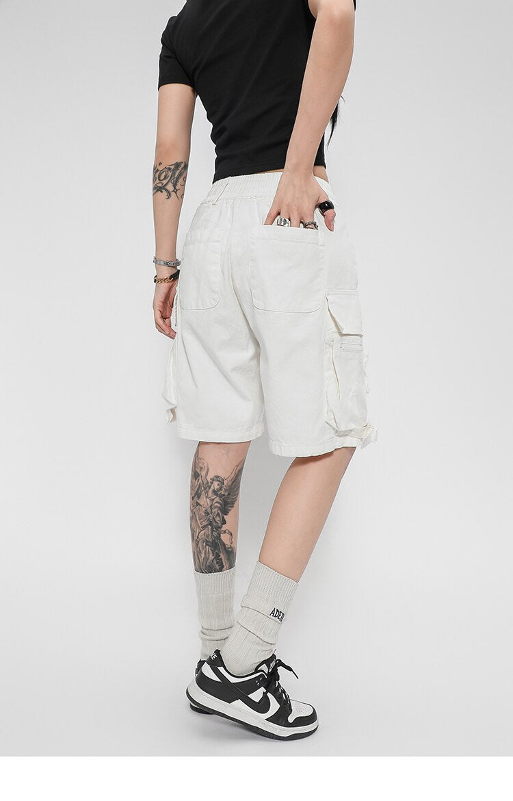 Cargo Track Multi Pockets Shorts