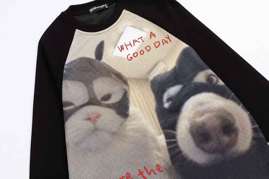 Y2K Vibrant Animal Graphic Oversized Casual Sweatshirt