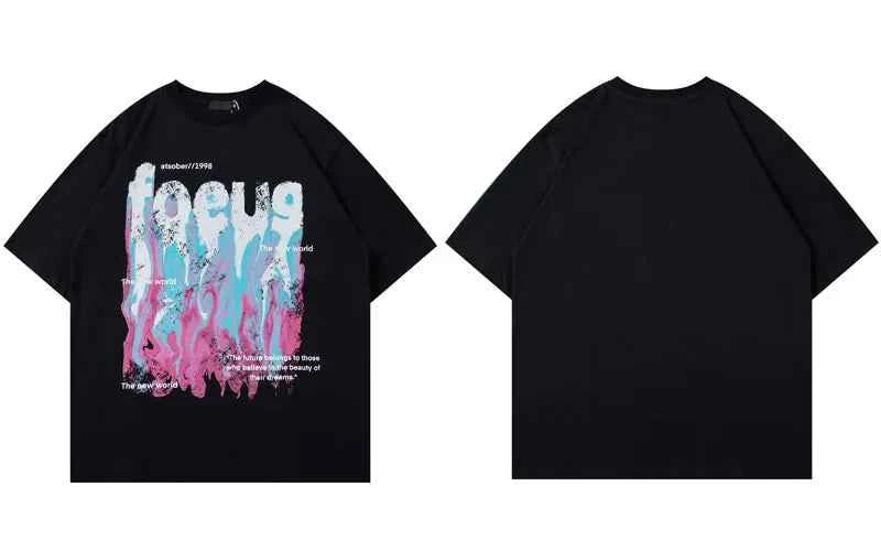 Versatile Streetwear Graphic Oversized Cotton T-Shirt