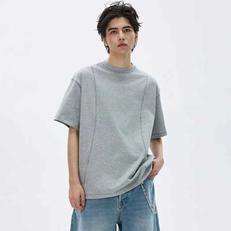 Elevated Solid Color Loose Short Sleeve T-Shirt