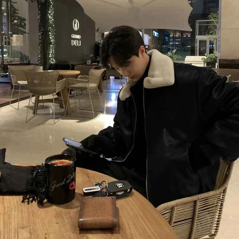 Men's Warm Thick Winter Leather Jacket