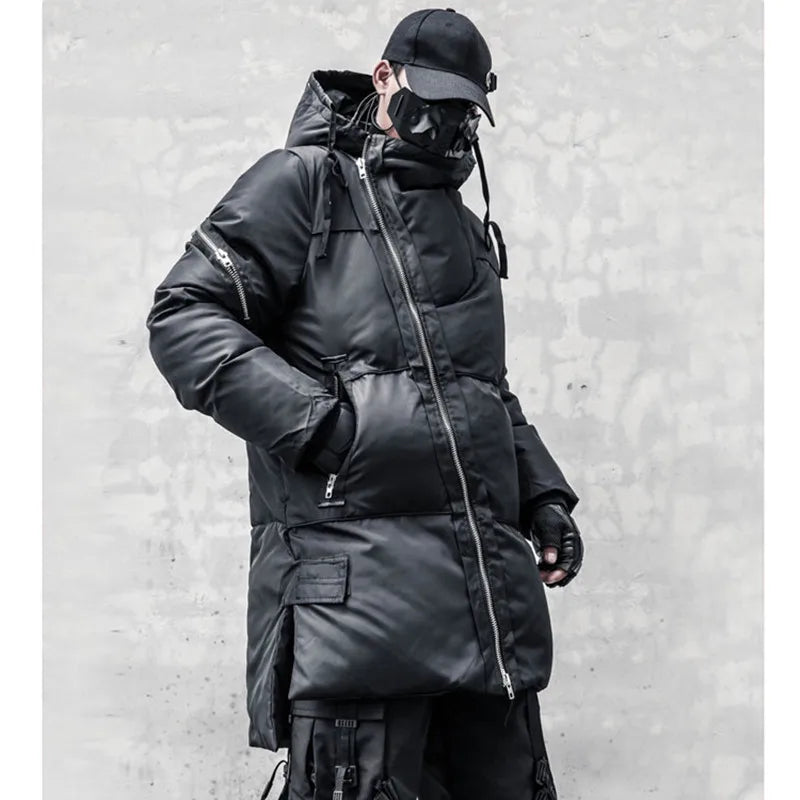 Long Zipper Style Padded Jacket