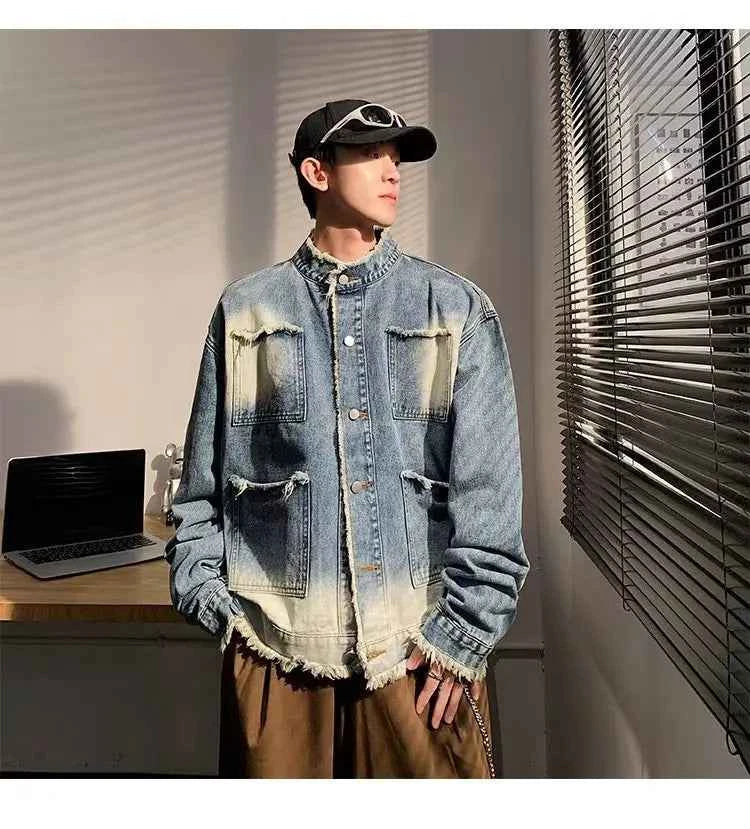 American Style Vintage Retro Cowboy Denim Jacket