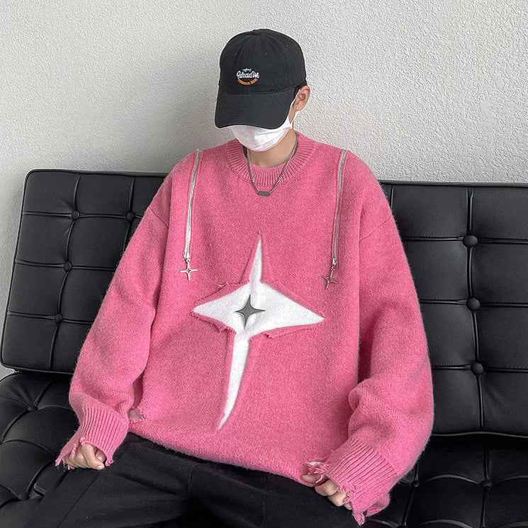 Gothic Eye Oversized Knitwear jumpers Sweater