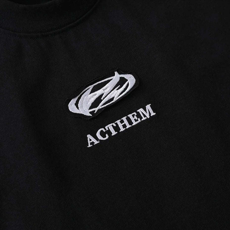 Streetwear Letter Patchwork Oversized T-shirts