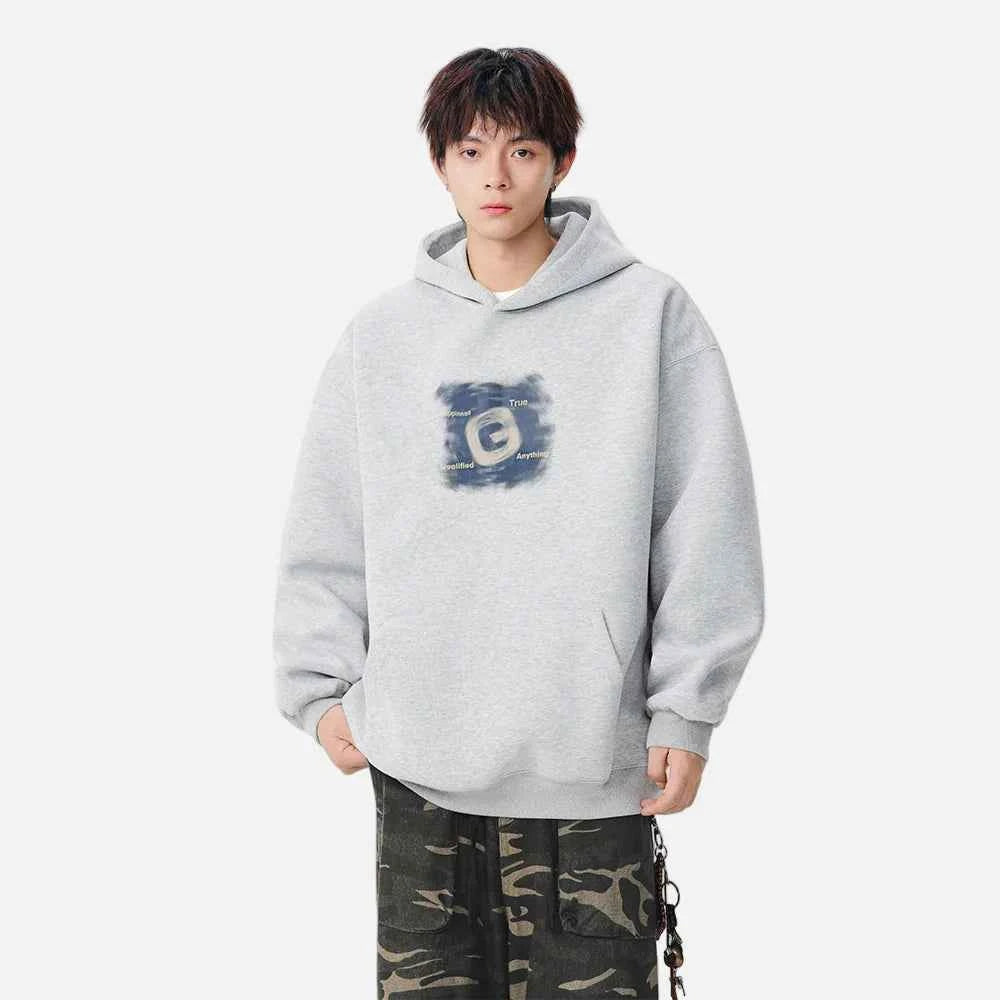 Winter Graphic Art Print Casual Hoodie